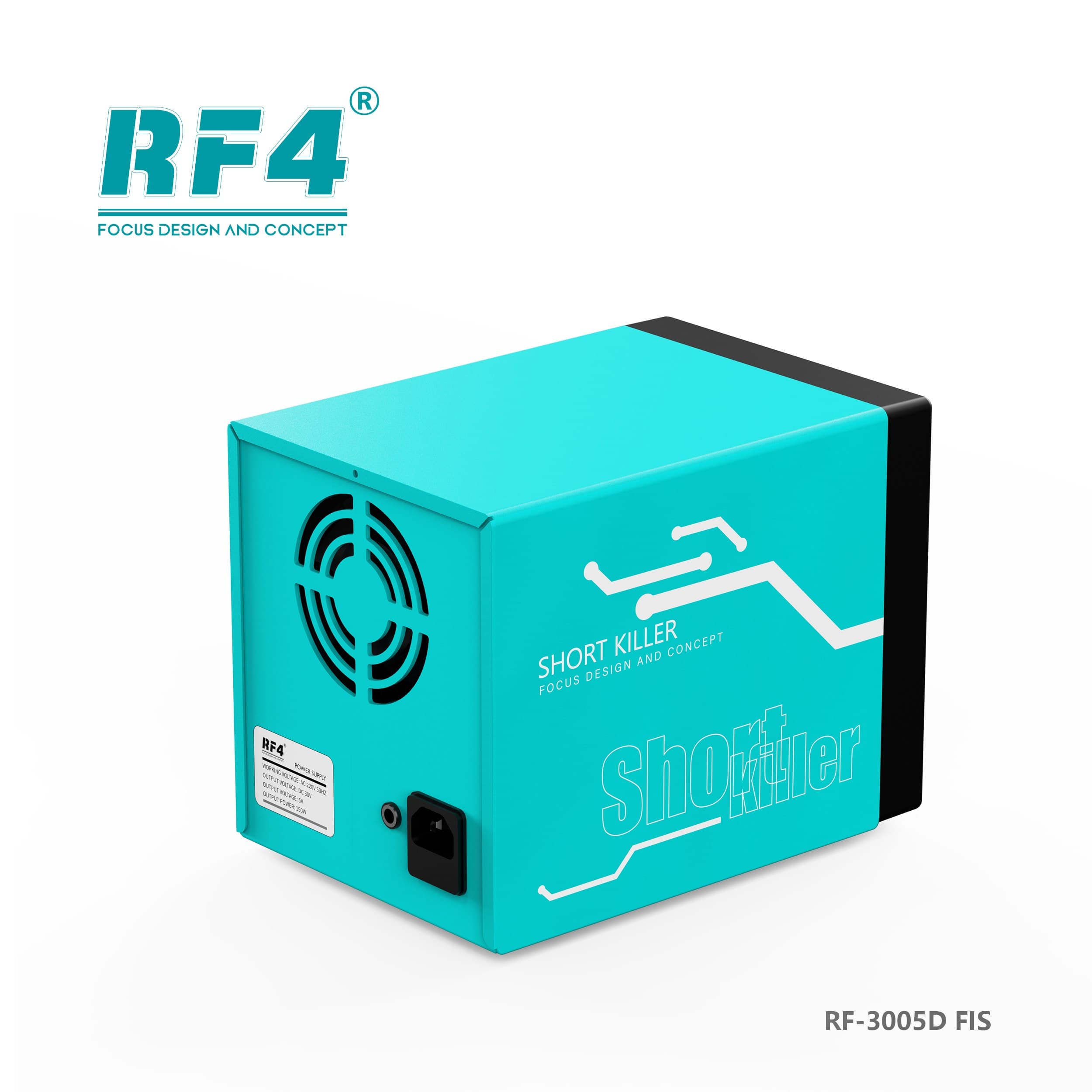 RF4 RF-3005D FIS — vista superior em ângulo