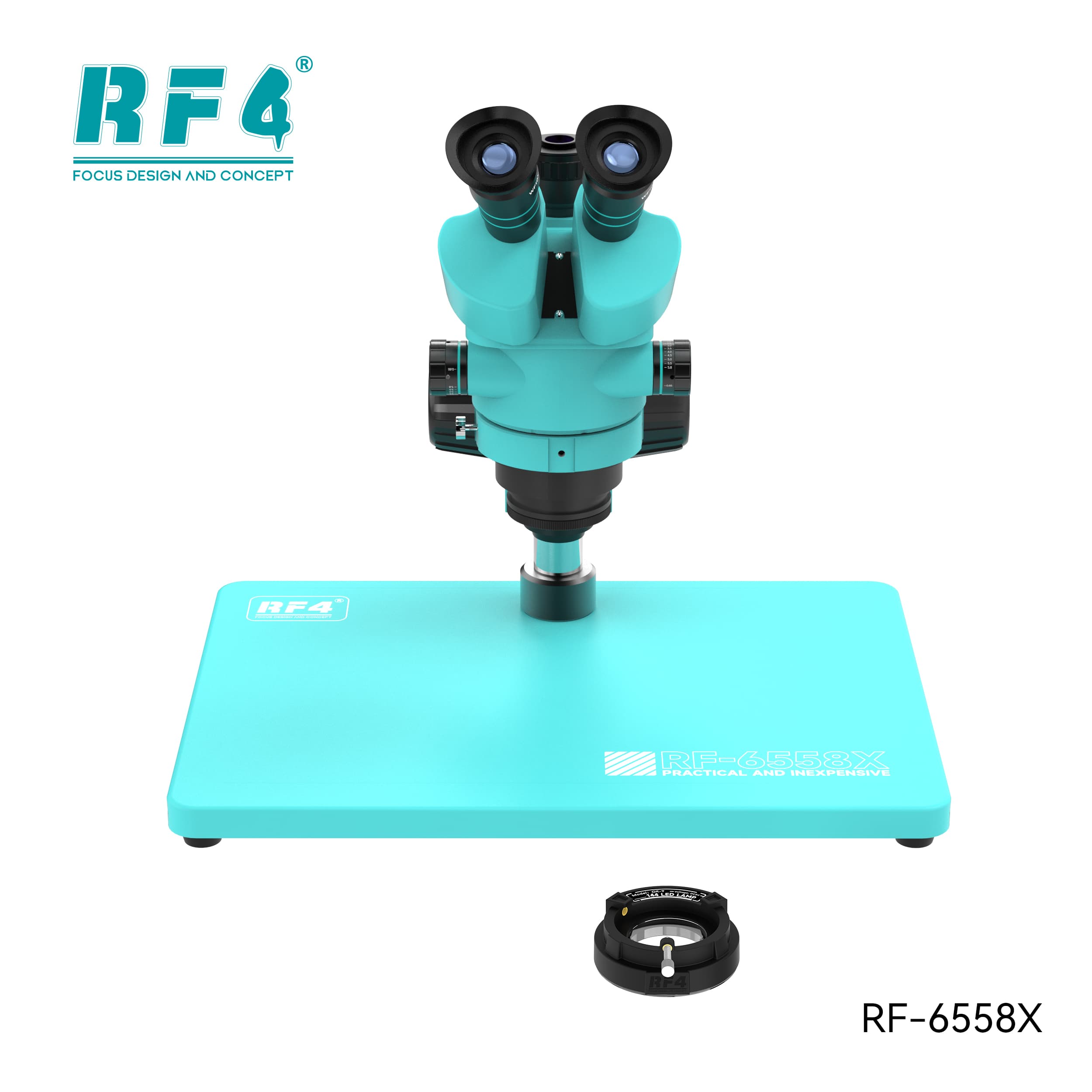 Microscópio Trinocular RF4 RF-6558X — detalhe