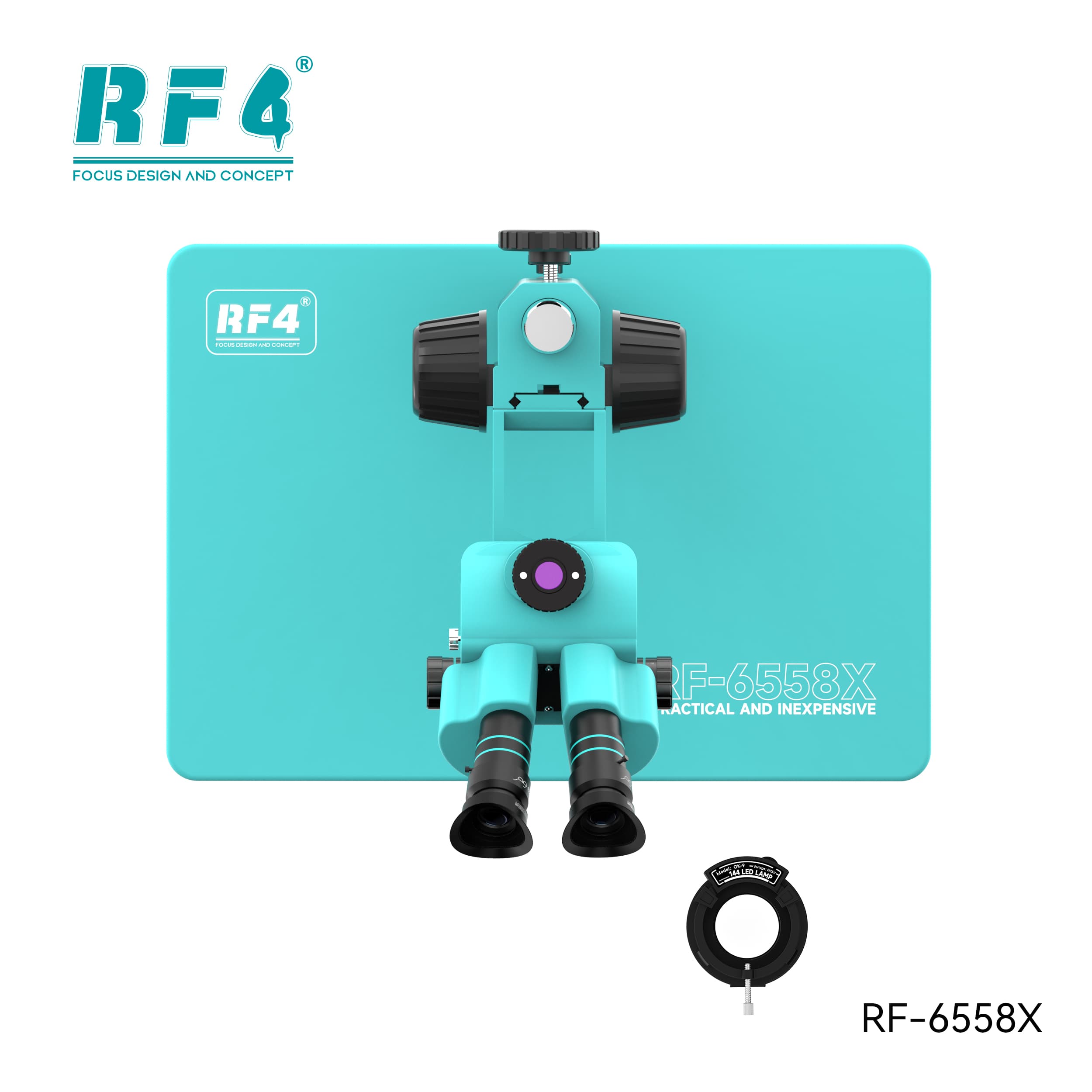 Microscópio Trinocular RF4 RF-6558X — detalhe
