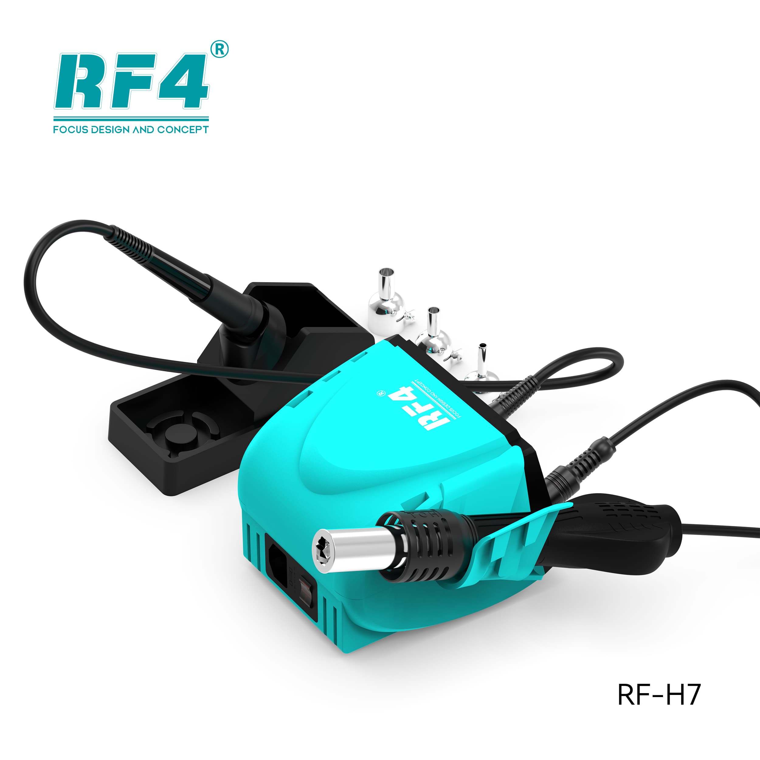 RF4 RF-H7 — vista superior do gabinete compacto